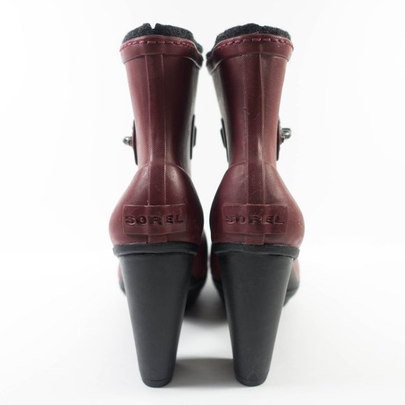 Sorel Medina Heeled Waterproof Rain Boots - Women's Size 7.5 - Picture 5 of 8